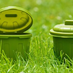 garbage cans, green, plastic, bucket, coloured, miniature, plastic, plastic, plastic, plastic, plastic, bucket, miniature